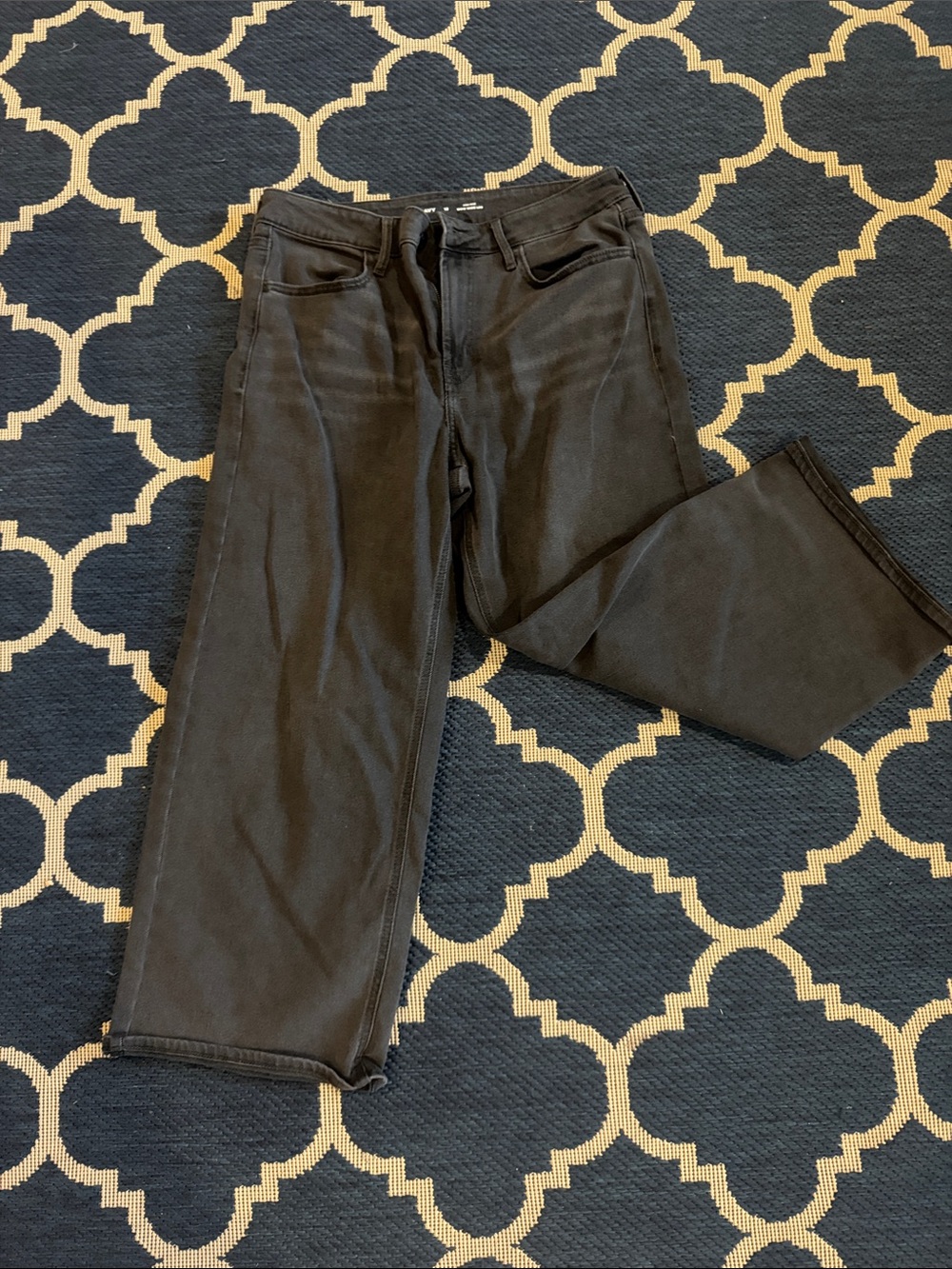 WORN ONCE Old Navy Black High Rise WOW Wide Leg Jeans